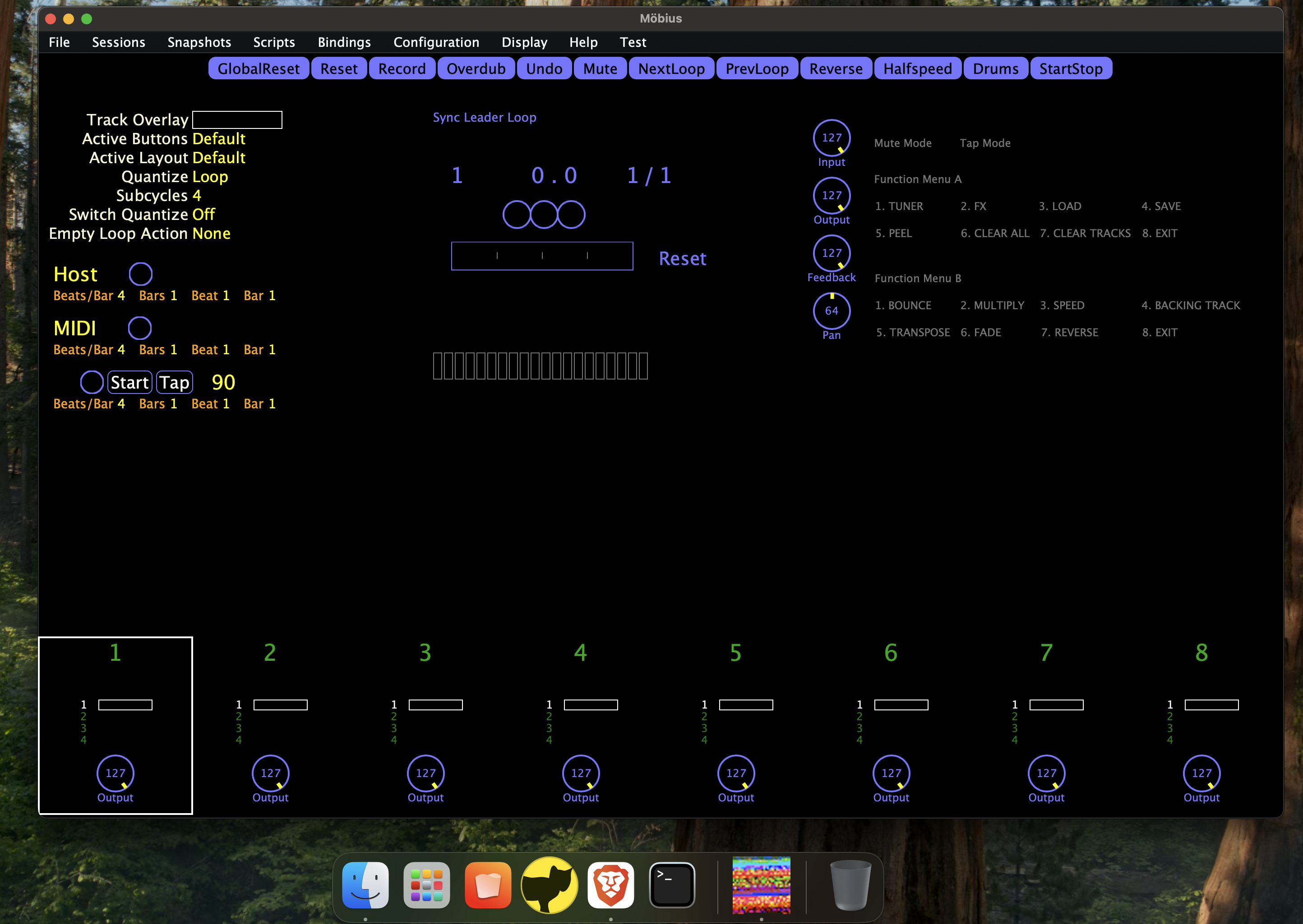 Image of Mobius icon in Dock